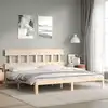 Image de Cadre De Lit Sans Matelas 200x200 Cm Bois Massif De Pin Vidaxl