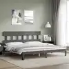 Image de Cadre De Lit Sans Matelas Gris 200x200 Cm Bois Massif De Pin Vidaxl