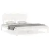Image de Cadre De Lit Sans Matelas Blanc Bois Massif De Pin Vidaxl