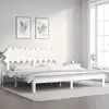 Image de Cadre De Lit Sans Matelas Blanc 200x200 Cm Bois Massif De Pin Vidaxl