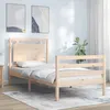 Image de Cadre De Lit Sans Matelas 100x200 Cm Bois Massif Vidaxl