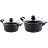 Image de Westinghouse - Poêle À Frire 24 Cm + 28 Cm - Marbre Noir