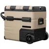 Image de Glacière électrique à compresseur Steamy-E sur roulettes - Double zone - 55 litres - 12V et 230V - Grès
