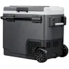 Image de Glacière électrique à compresseur Steamy-E sur roulettes - Double Zone - 60 litres - 12V et 230V - pour voiture et camping - Noir