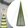 Image de Sapin De Noël À Led 1544 Led Blanc Chaud 500 Cm Vidaxl