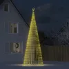 Image de vidaXL Sapin de Noël à LED 1544 LED blanc chaud 500 cm 358072