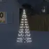 Image de Sapin De Noël À Led 200 Led Blanc 180 Cm Vidaxl