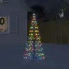 Image de Sapin De Noël À Led 200 Led Coloré 180 Cm Vidaxl