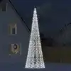 Image de Sapin De Noël À Led 1534 Led Blanc 500 Cm Vidaxl