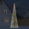 Image de Sapin De Noël À Led 1534 Led Coloré 500 Cm Vidaxl