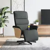 Image de Fauteuil Inclinable De Massage Et Repose-pieds Gris Foncé Tissu Vidaxl