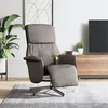 Image de Fauteuil Inclinable De Massage Avec Repose-pieds Taupe Tissu Vidaxl