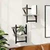 Image de Étagères Murales Avec Barres 2 Pcs Sonoma Gris 20x25x30 Cm Vidaxl