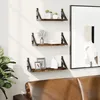 Image de Ensemble D'étagères Murales 3 Pcs Chêne Fumé Bois D'ingénierie Vidaxl