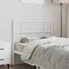 Image de Tête De Lit De Remplacement Métal Blanc 100 Cm Vidaxl