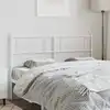 Image de Tête De Lit De Remplacement Métal Blanc 120 Cm Vidaxl