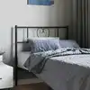 Image de Tête De Lit De Remplacement Métal Noir 90 Cm Vidaxl