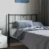 Image de Tête De Lit De Remplacement Métal Noir 107 Cm Vidaxl
