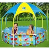 Image de Bestway Piscine hors sol pour enfants Pro UV Careful Acier 244x51 cm piscine hors sol piscine avec ombrage piscine pour 3202538