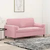 Image de Canapé 2 Places Avec Oreillers Décoratifs Rose 140 Cm Velours Vidaxl