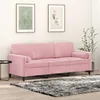 Image de vidaXL Canapé 3 places avec oreillers décoratifs rose 180 cm velours canapé canapé de salon canapé 3 places en velours 3200894