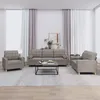 Image de Ensemble De Canapés 3 Pcs Avec Coussins Taupe Tissu Vidaxl