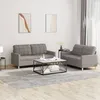 Image de Ensemble De Canapés 2 Pcs Avec Coussins Taupe Tissu Vidaxl