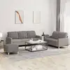 Image de Ensemble De Canapés 3 Pcs Avec Coussins Taupe Tissu Vidaxl