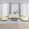 Image de vidaXL Ensemble de Canapés avec Coussins 3 pcs Canapés avec Accoudoirs et Dossier Ensemble de Meubles Mobilier de Salon 3201339