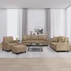 Image de Ensemble De Canapés 4 Pcs Avec Coussins Cappuccino Similicuir Vidaxl