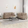 Image de Ensemble De Canapés 2 Pcs Avec Coussins Cappuccino Similicuir Vidaxl