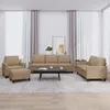 Image de Ensemble De Canapés 4 Pcs Avec Coussins Cappuccino Similicuir Vidaxl