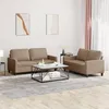 Image de Ensemble De Canapés 2 Pcs Avec Coussins Cappuccino Similicuir Vidaxl