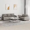 Image de Ensemble De Canapés 2 Pcs Avec Coussins Taupe Tissu Vidaxl