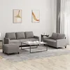 Image de Ensemble De Canapés 3 Pcs Avec Coussins Taupe Tissu Vidaxl
