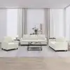 Image de Ensemble De Canapés 3 Pcs Avec Coussins Crème Velours Vidaxl