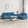 Image de vidaXL Ensemble de Canapés avec Coussins 2 pcs Canapés avec Accoudoirs Ensemble de Meubles Mobilier de Salon Moderne 3201525
