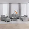 Image de vidaXL Ensemble de Canapés avec Coussins 4 pcs Canapés avec Accoudoirs Ensemble de Meubles avec Repose-pieds Salon 3201544