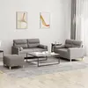 Image de Ensemble De Canapés 3 Pcs Avec Coussins Taupe Tissu Vidaxl