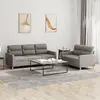 Image de Ensemble De Canapés 2 Pcs Avec Coussins Taupe Tissu Vidaxl