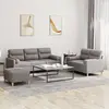 Image de Ensemble De Canapés 3 Pcs Avec Coussins Taupe Tissu Vidaxl