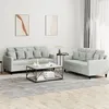 Image de vidaXL Ensemble de Canapés avec Coussins 2 pcs Canapés avec Accoudoirs et Dossier Ensemble de Meubles Mobilier de Salon 3201700