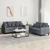 Image de vidaXL Ensemble de Canapés avec Coussins 2 pcs Canapés avec Accoudoirs et Dossier Ensemble de Meubles Mobilier de Salon 3201701