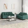 Image de vidaXL Ensemble de Canapés avec Coussins 2 pcs Canapés avec Accoudoirs et Dossier Ensemble de Meubles Mobilier de Salon 3201702