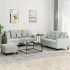 Image de vidaXL Ensemble de Canapés avec Coussins 3 pcs Canapés avec Accoudoirs et Dossier Ensemble de Meubles Mobilier de Salon 3201710