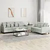 Image de vidaXL Ensemble de Canapés avec Coussins 2 pcs Canapés avec Accoudoirs et Dossier Ensemble de Meubles Mobilier de Salon 3201720