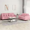Image de Ensemble De Canapés 2 Pcs Avec Coussins Rose Velours Vidaxl
