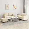 Image de vidaXL Ensemble de Canapés avec Coussins 3 pcs Canapés avec Accoudoirs et Dossier Ensemble de Meubles avec Repose-pied 3201828