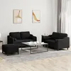 Image de vidaXL Ensemble de Canapés avec Coussins 3 pcs Canapés avec Accoudoirs et Dossier Ensemble de Meubles avec Repose-pied 3201830