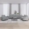 Image de Ensemble De Canapés 3 Pcs Gris Clair Tissu Vidaxl